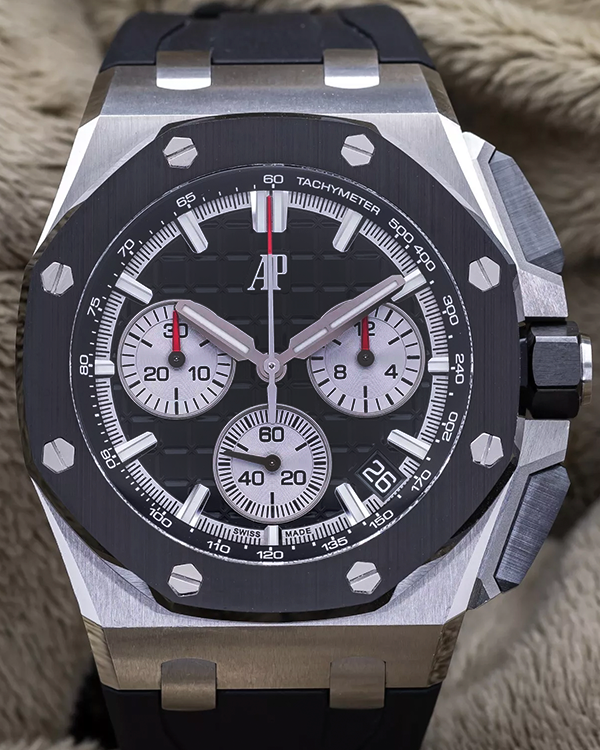 2021 Audemars Piguet Royal Oak Offshore Chrono 43MM Black Dial Rubber Strap (26420SO.OO.A002CA.01)