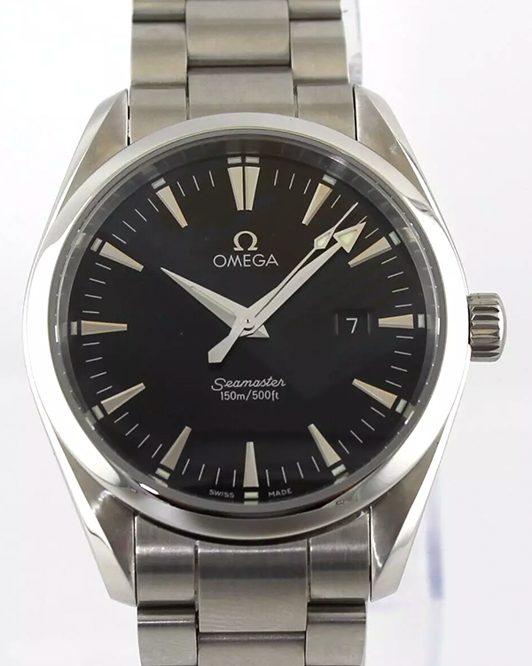 Omega Seamaster Aqua Terra 36.2MM Quartz Black Dial Steel Bracelet (2518.50.00)