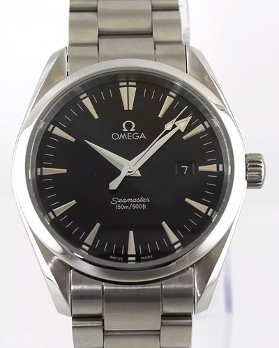 Omega Seamaster Aqua Terra 36.2MM Quartz Black Dial Steel Bracelet (2518.50.00)