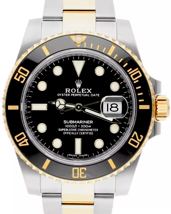 2019 Rolex Submariner Date 40MM Black Dial Two-Tone Oyster Bracelet (116613LN)