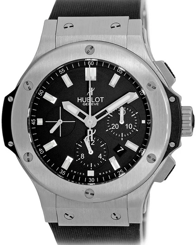 2016 Hublot Big Bang Chronograph 44MM Black Dial Rubber Strap (301.SX.1170.RX)