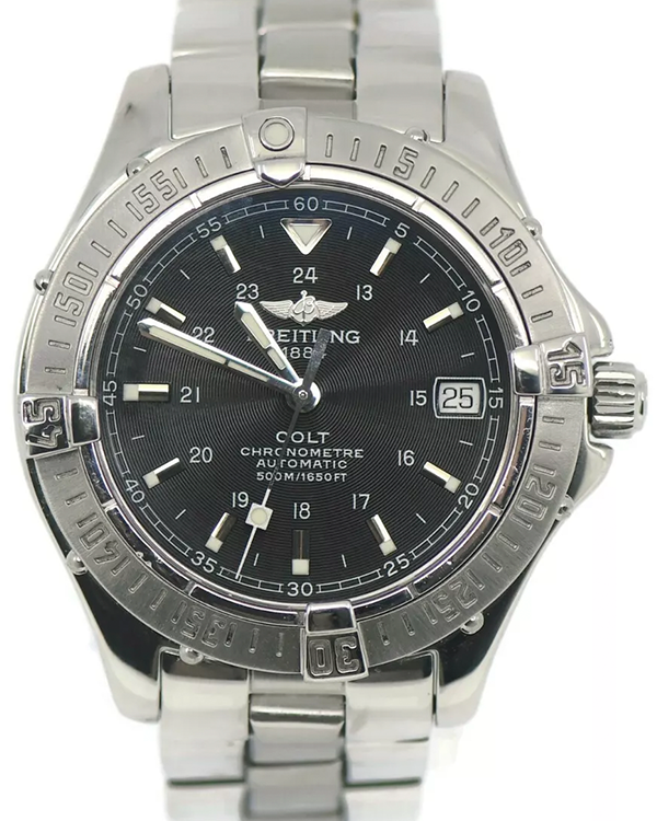 Breitling Colt Ocean 38MM Black Dial Steel Bracelet (A17350)