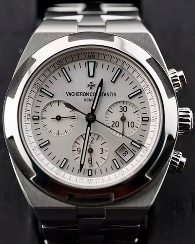 2016 Vacheron Constantin Overseas Chronograph 42.5MM Silver Dial Steel Bracelet (5500V/110A-B075)