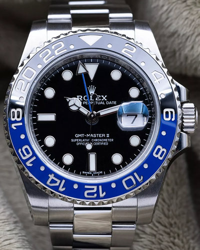 2017 Rolex GMT-Master II "Batman" 40MM Black Dial Oyster Bracelet (116710BLNR)