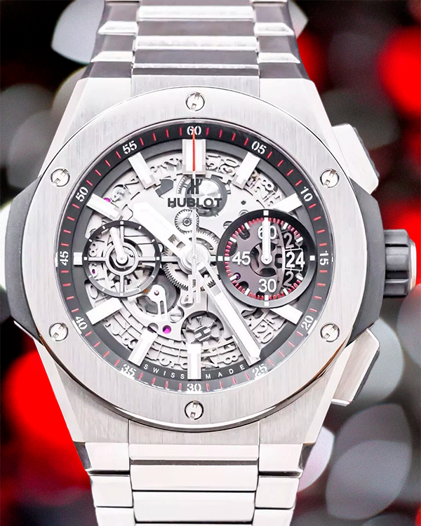 2021 Hublot Big Bang Integrated 42MM Skeleton Dial Titanium Bracelet (451.NX.1170.NX)