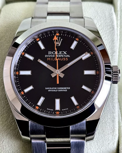 2007 Rolex Milgauss 40MM Black Dial Oyster Bracelet (116400)