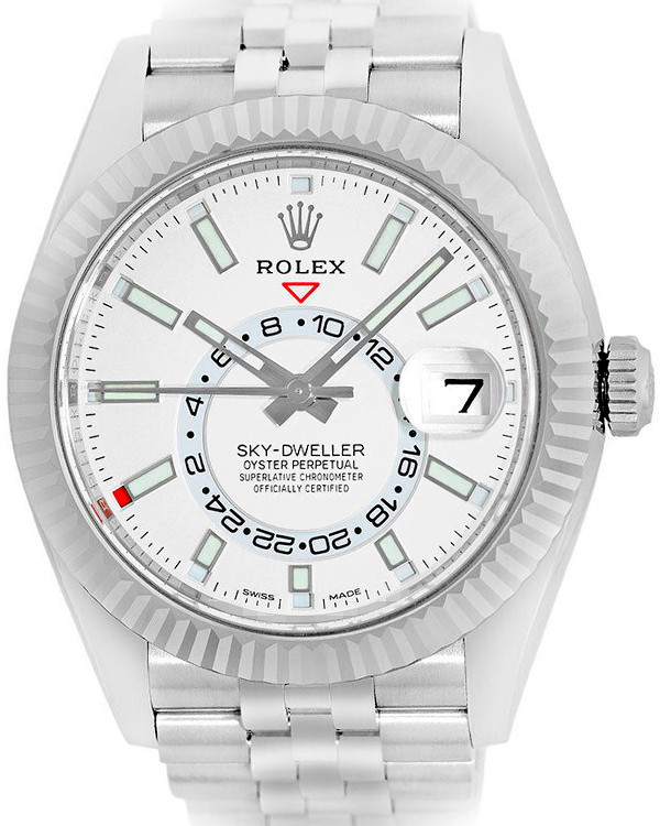 2022 Rolex Sky-Dweller 42MM White Dial Jubilee Bracelet (326934)