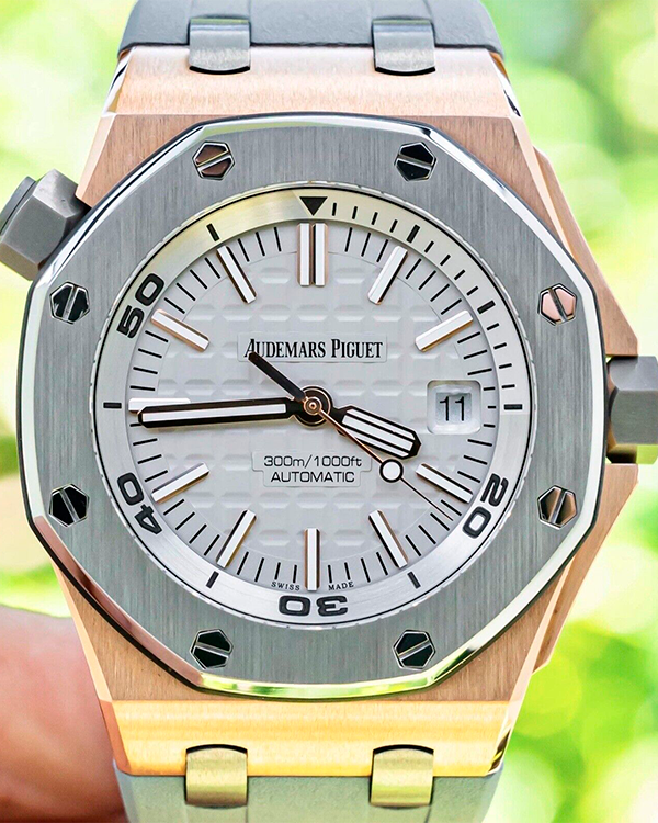 Cinturino In Gomma Mimetica 28mm Per Audemars Piguet Royal Oak Offshore E Diver, Ricambio