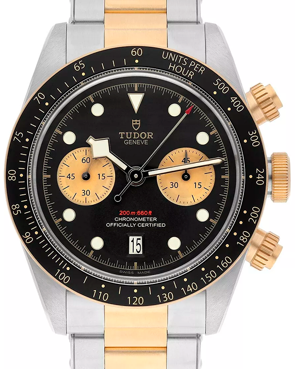 2023 Tudor Black Bay Chrono S&G 41MM Two-Tone Black Dial Bracelet  (79363N)