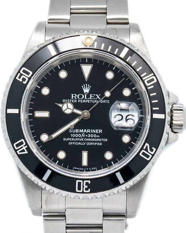 Rolex Submariner Date 40MM Black Dial Oyster Bracelet (16610)