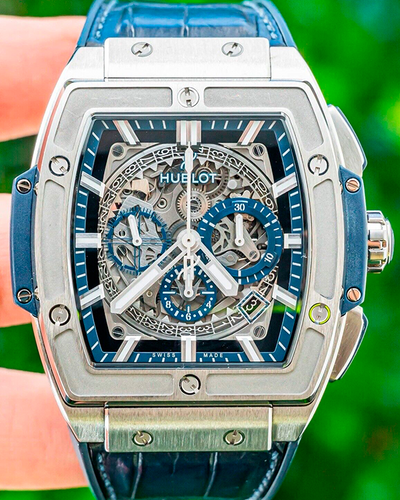 Hublot Spirit of the Big Bang 45MM Skeleton Dial Leather Strap (601.NX.7170.LR)