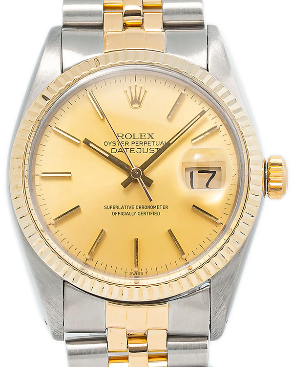 Rolex Datejust 36MM Champagne Dial Two-Tone Jubilee Bracelet (16013)