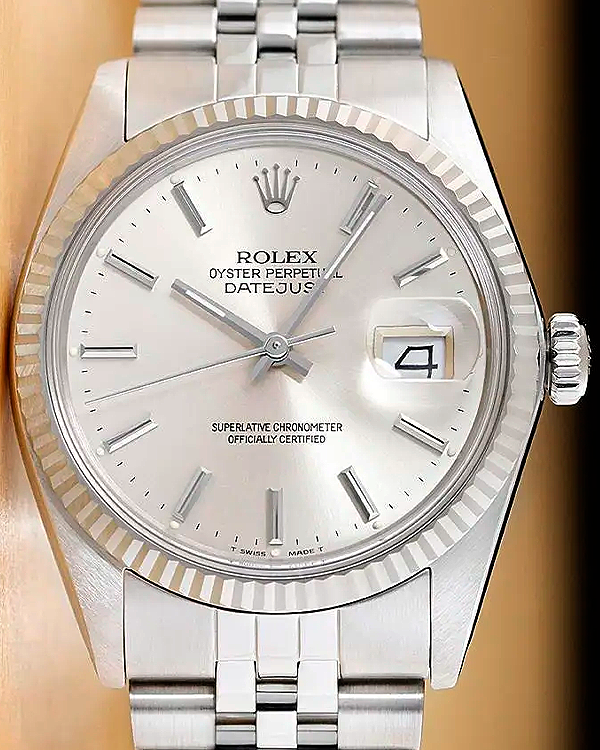 Rolex Datejust 36MM Silver Dial Steel Jubilee Bracelet (16234)