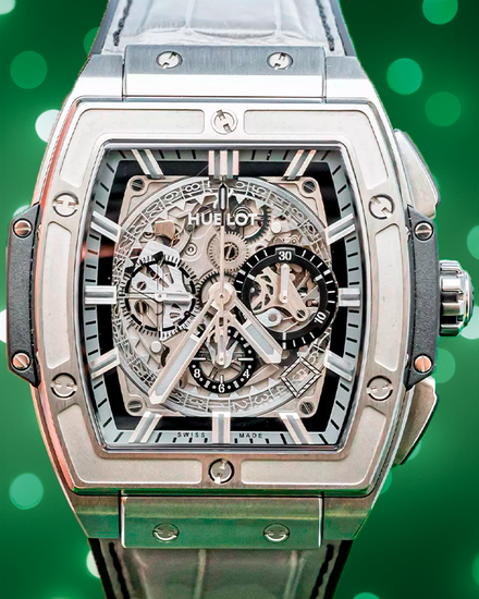 Hublot Spirit Of Big Bang L.E. 45MM Skeleton Dial Leather Strap (601.NX.0147.LR)