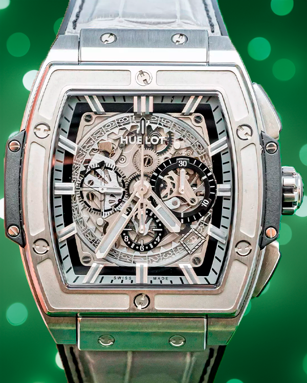Hublot Spirit Of Big Bang L.E. 45MM Skeleton Dial Leather Strap (601.NX.0147.LR)