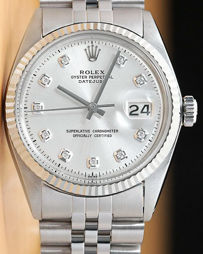 Rolex Datejust 36MM Silver Dial Aftermarket Jubilee Bracelet (1601)