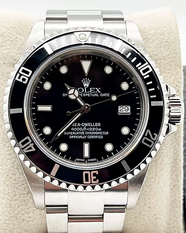 2004 (F Serial) Rolex Sea-Dweller 40MM Black Dial Oyster Bracelet (16600)