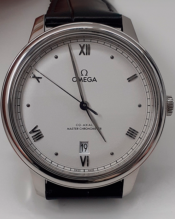 Omega De Ville Prestige 40MM Silver Dial Leather Strap (434.13.40.20.02.001)