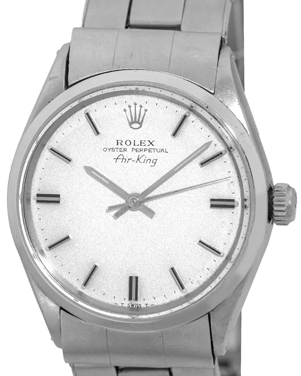 Rolex Air-King 34MM Silver Dial Rivet Bracelet (5500)