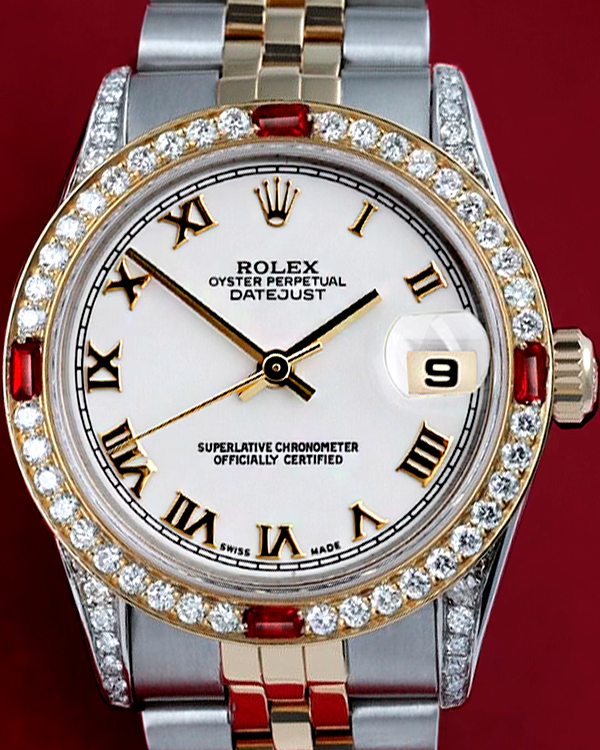 Rolex Datejust 31MM White Dial Two-Tone Jubilee Bracelet (68273)