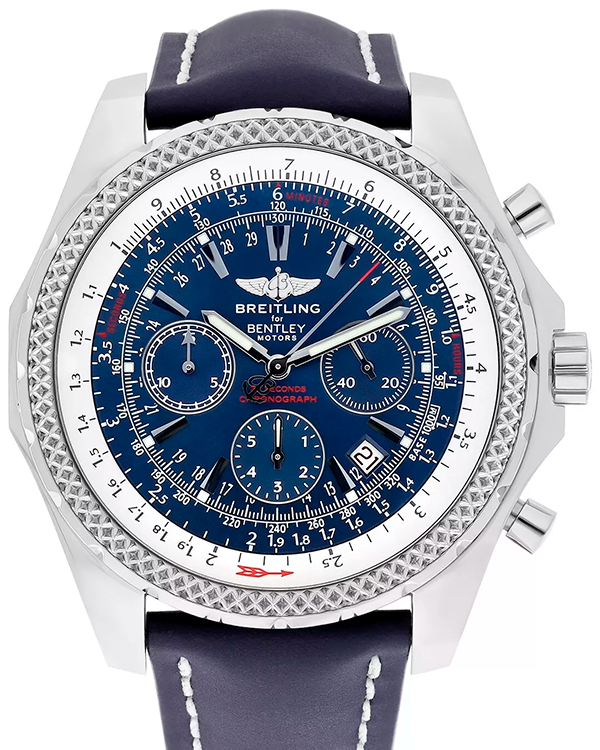 Breitling Bentley Motors Chronograph S.E. 49MM Blue Dial Leather Strap (A25362)