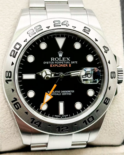 Rolex Explorer II 42MM Black Dial Oyster Bracelet (216570)