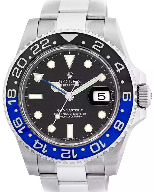 2017 Rolex GMT-Master II "Batman" 40MM Black Dial Oyster Bracelet (116710BLNR)