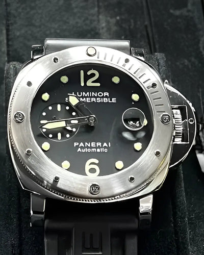 2009 Panerai Luminor Submersible 44MM Black Dial Rubber Strap (PAM00024)