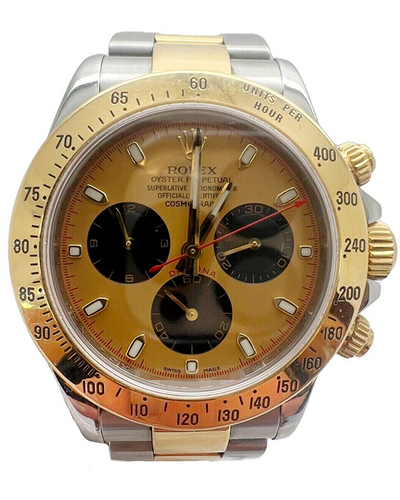 Rolex Cosmograph Daytona 40MM Champagne Dial Two-Tone Oyster Bracelet (116523)