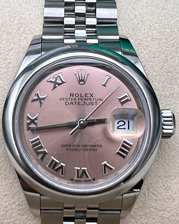 Rolex Lady-Datejust 28MM Pink Dial Jubilee Steel  Bracelet (279160)