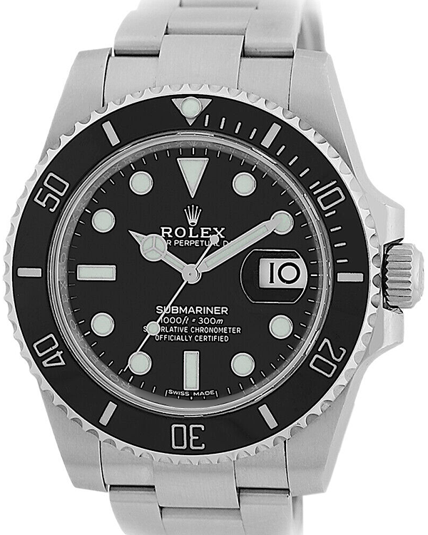 2011 Rolex Submariner Date 40mm Black Dial Steel Bracelet (116610)