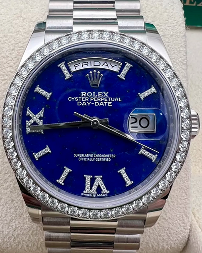 2022 Rolex Day-Date 36MM Lapis Lazuli Dial President Bracelet (128349RBR)