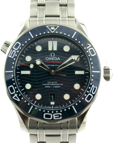 2018 Omega Seamaster Diver 300M 42MM Blue Dial Steel Bracelet (210.30.42.20.03.001)