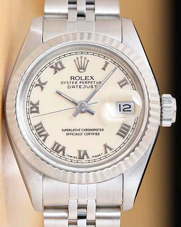 Rolex Lady-Datejust 26MM Cream Dial Jubilee Bracelet (69174)