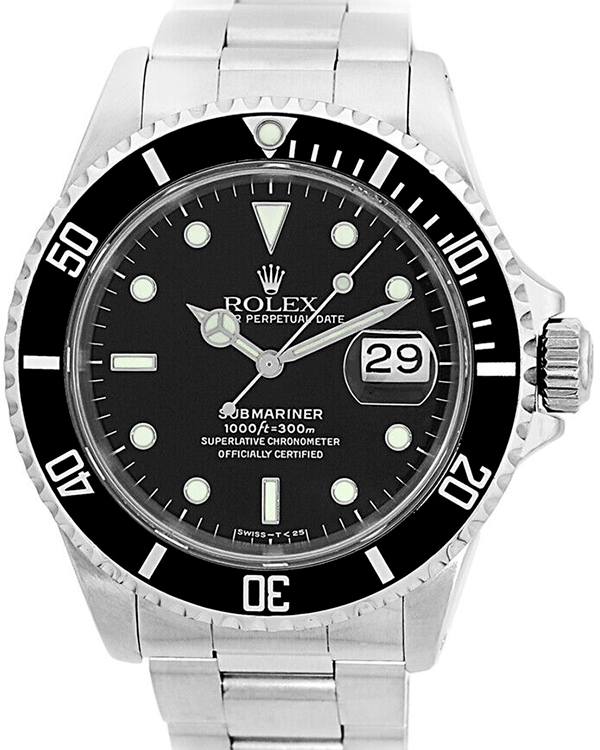 (K Serial) Rolex Submariner Date 40MM Black Dial Steel Oyster Bracelet (16610)