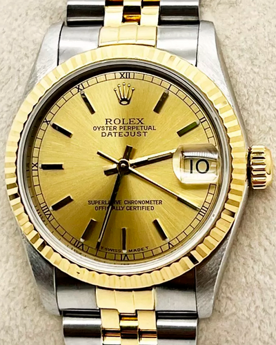 1984 (8.5 Mill Serial) Rolex Datejust 31MM Champagne Dial Two-Tone Jubilee Bracelet (68273)