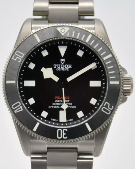 2023 Tudor Pelagos 39MM Black Dial Titanium Bracelet (25407N)