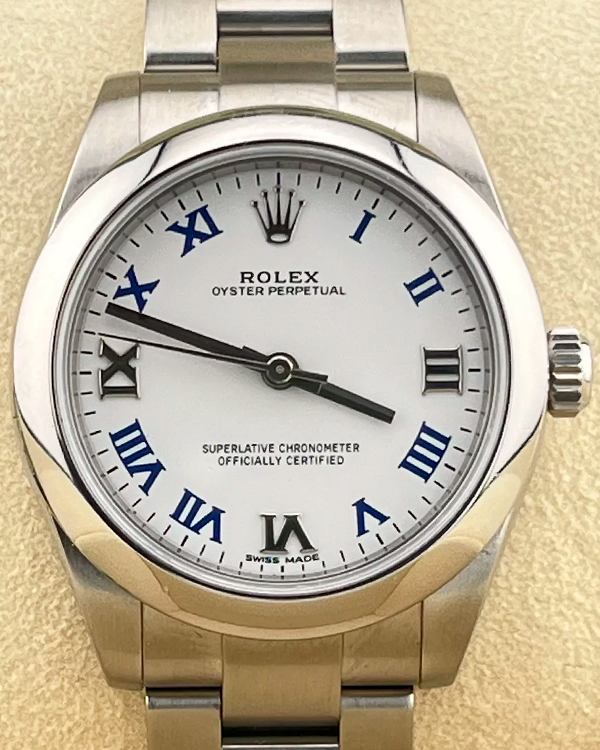 2017 Rolex Oyster Perpetual 31MM White Dial Steel Bracelet (177200)