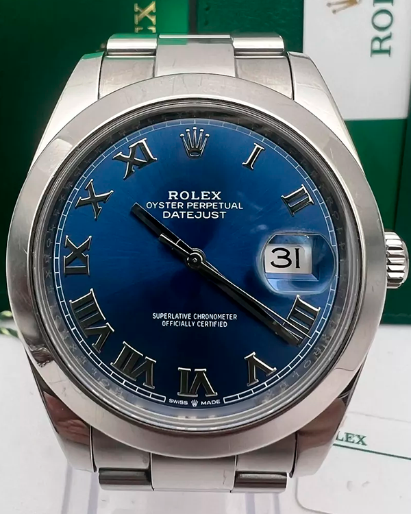 2020 Rolex Datejust 41MM Blue Dial Oyster Bracelet (126300)