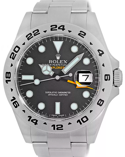 2012 (G Serial) Rolex Explorer II 42MM Black Dial Oyster Bracelet (216570)