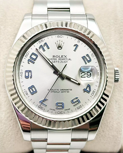 2012 Rolex Datejust II 41MM Silver Dial Oyster Bracelet (116334)