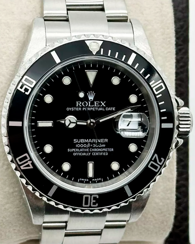 2005 (D Serial) Rolex Submariner Date 40MM Black Dial Oyster Bracelet (16610)