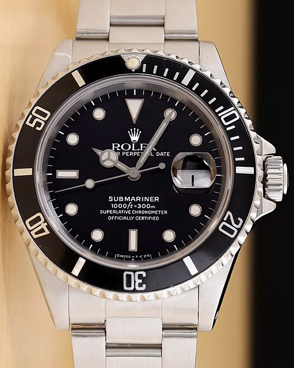 Rolex Submariner Date 40MM Black Dial Oyster Bracelet (16610)