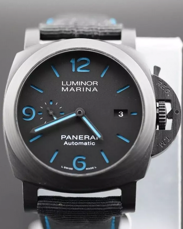 2020 Panerai Luminor Marina 44MM Black Dial Textile Strap (PAM01661)