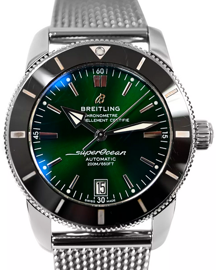 Breitling Superocean Heritage B20 42MM Green Dial Steel Bracelet (AB2010)