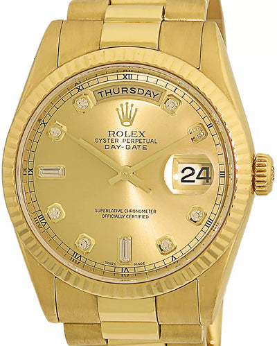 Rolex Day-Date 36MM Champagne Dial President Bracelet (118238)