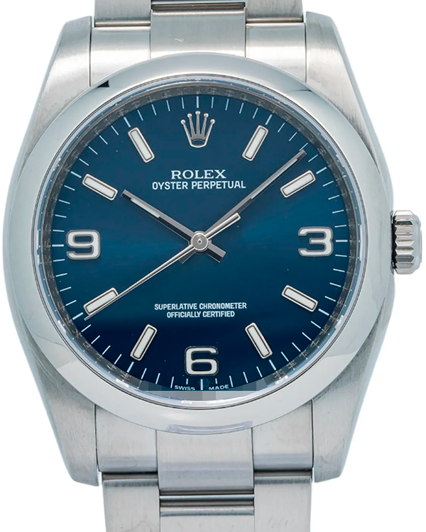 Rolex Oyster Perpetual 36MM Blue Dial Oyster Bracelet (116000)