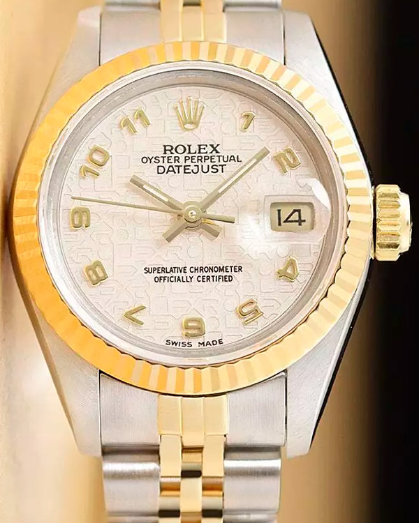 Rolex Lady-Datejust 26MM White Dial Two-Tone Jubilee Bracelet (69173)