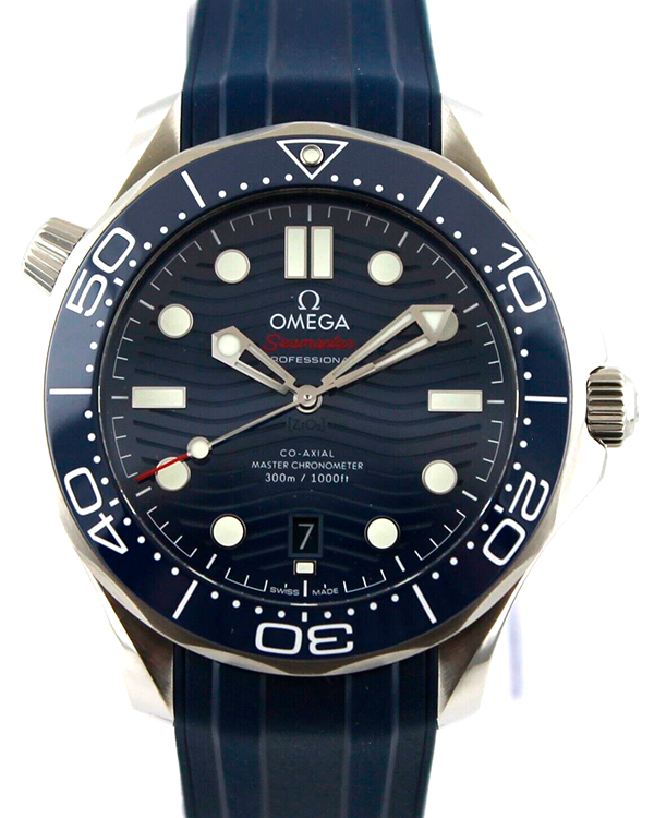 2022 Omega Seamaster Diver 300M 42MM Blue Dial Rubber Strap (210.32.42.20.03.001)