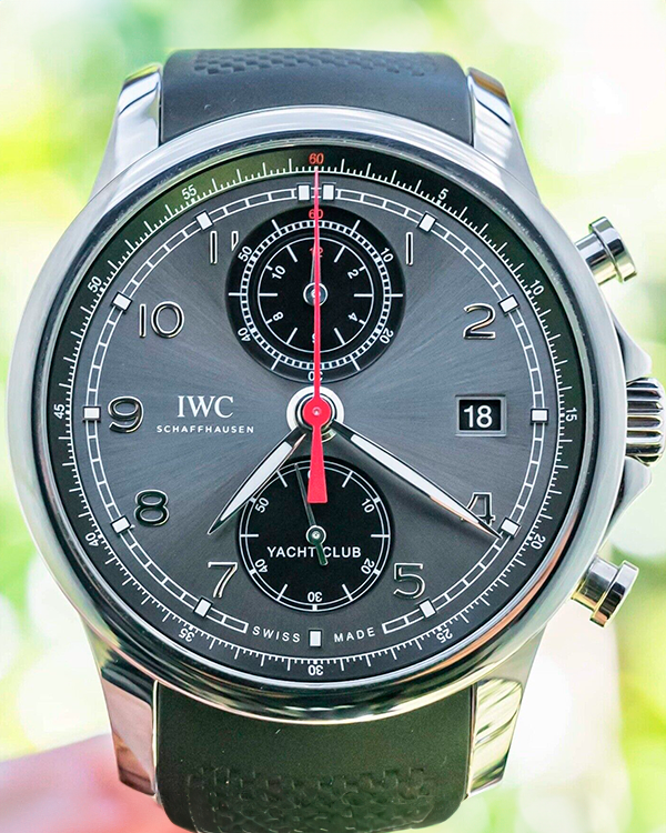 2020 IWC Schaffhausen Portugieser Yacht Club 43.5MM Grey Dial Rubber Strap (IW390503)